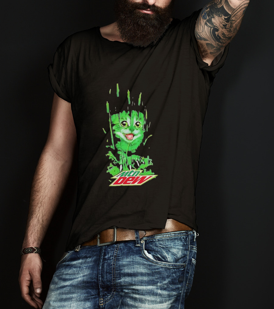 Mtn Dew Green Cat Splash T-Shirt