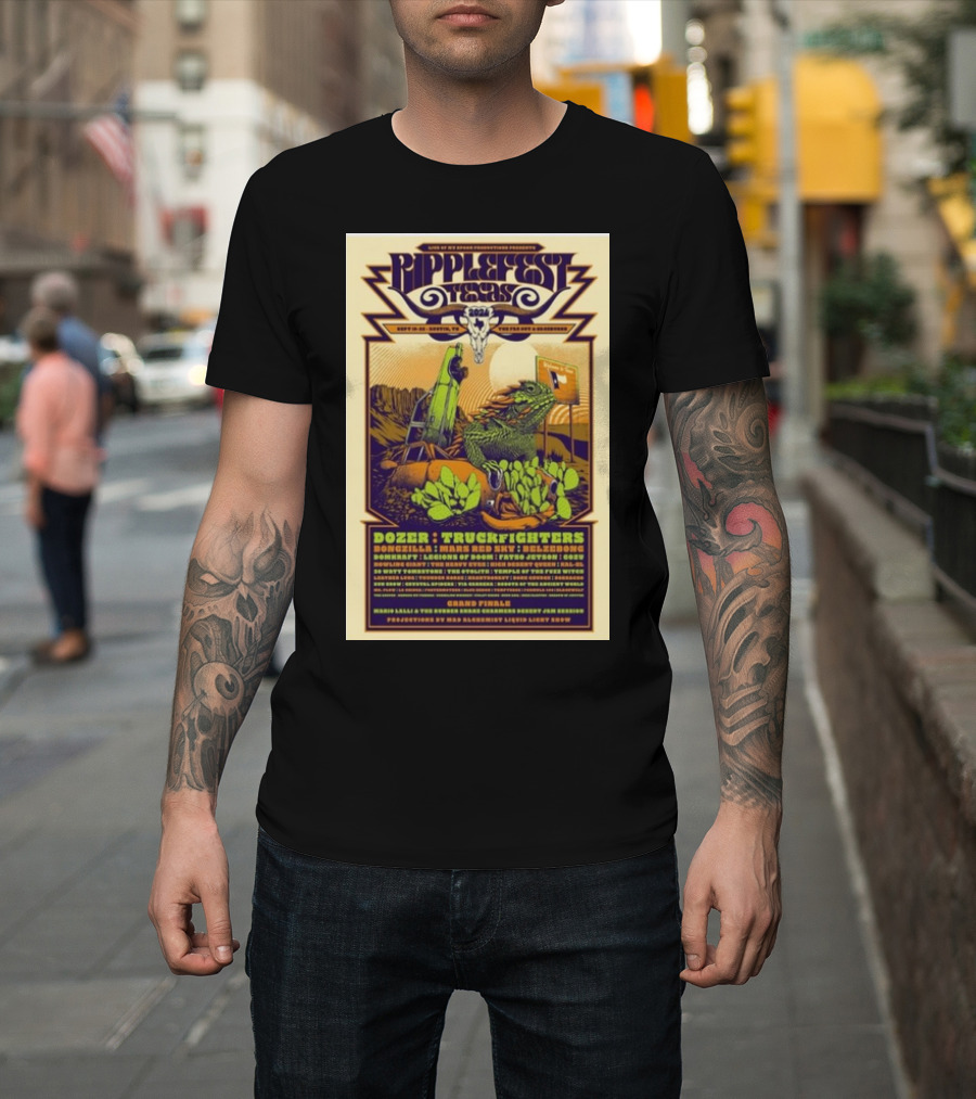 RippleFest Texas Dozer Truckfighters Bongzilla Mars Red Sky Voivod Grand Finale Austin T-Shirt