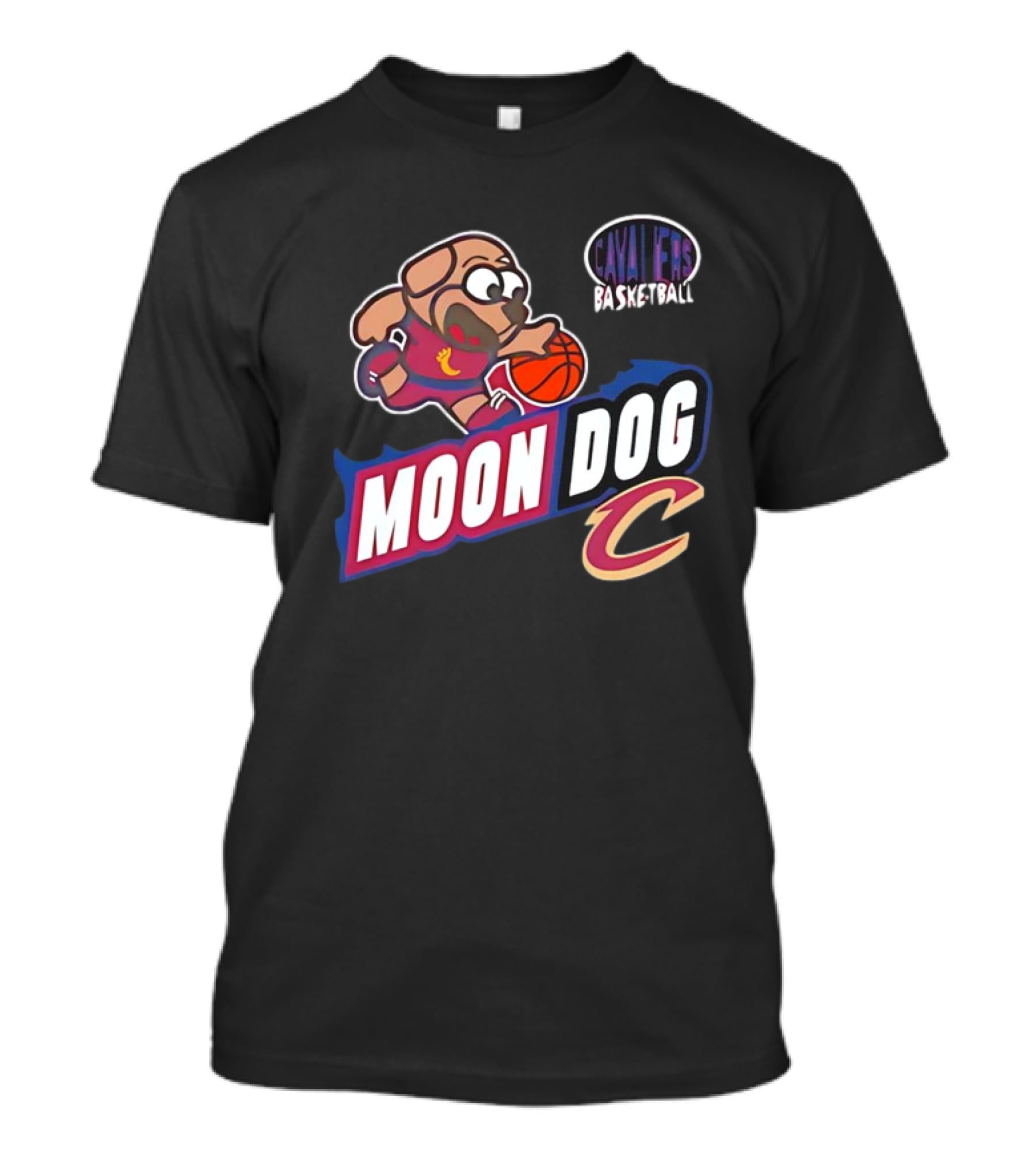 Cavaliers Basketball Moon Dog C T-Shirt