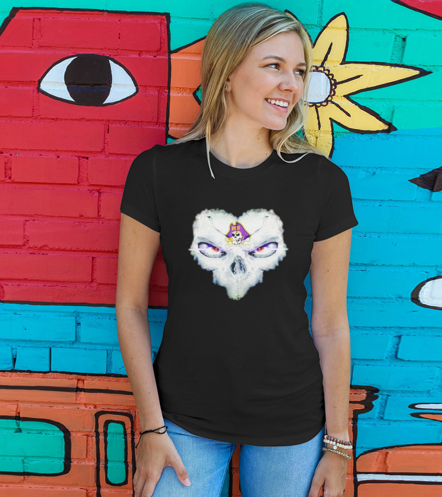 East Carolina Pirates ECU Skull Fantasy T-Shirt
