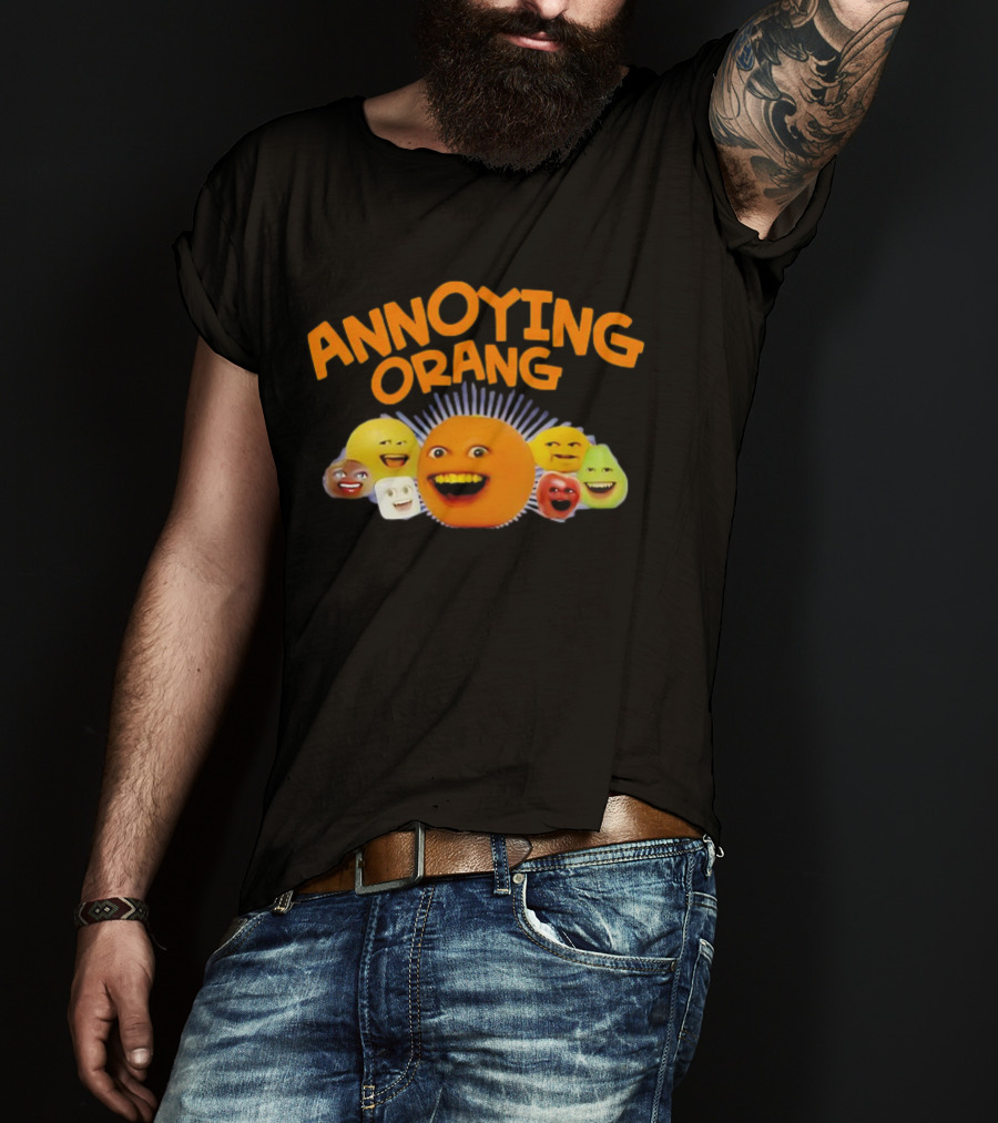 Annoying Orange Characters Faces Smile T-Shirt