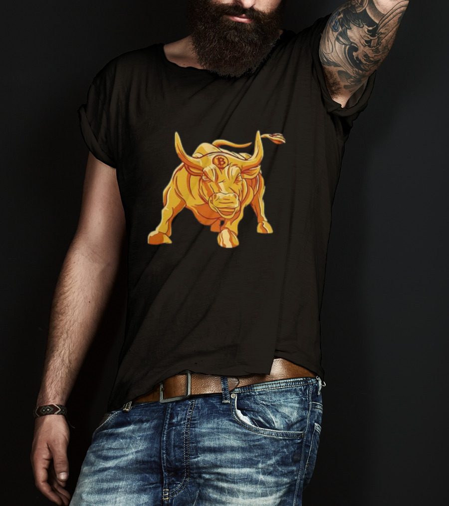 Bitcoin Crypto Bull Golden Btc T-Shirt
