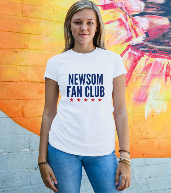 Newsom Fan Club Five Red Stars T-Shirt