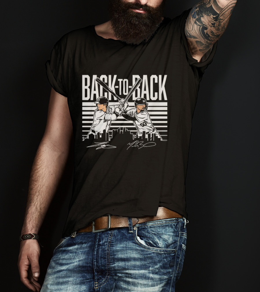 Los Angeles Dodgers BACK-TO-BACK Signatures Vintage Shohei Ohtani Mookie Betts T-Shirt