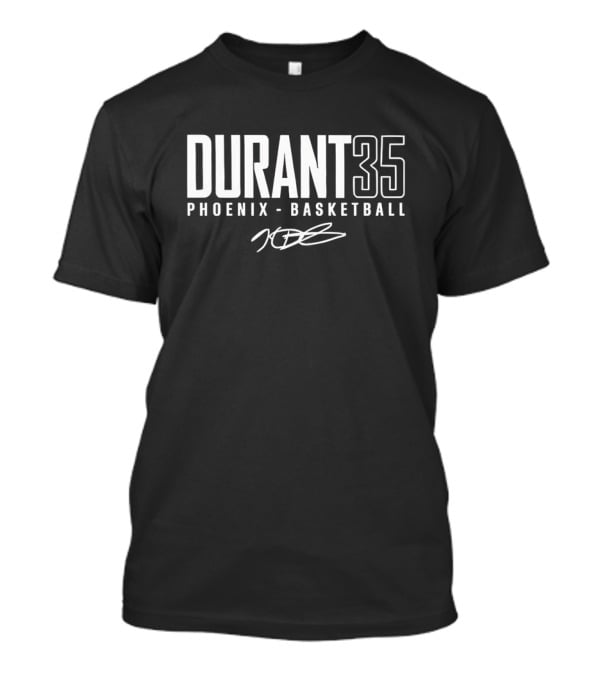 Kevin Durant 35 Phoenix Basketball KD Signature T-Shirt