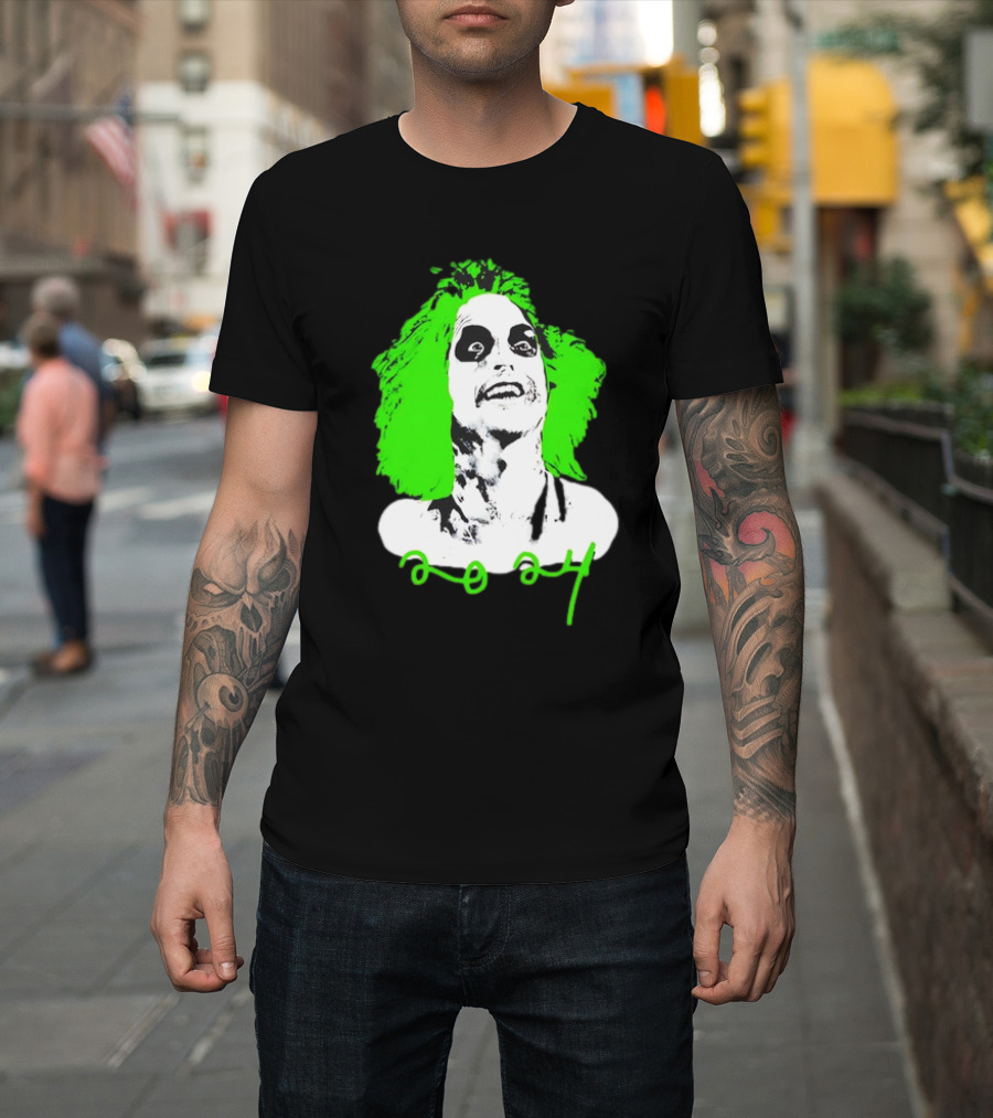 Beetlejuice 2024 Green Hair Revived T-Shirt