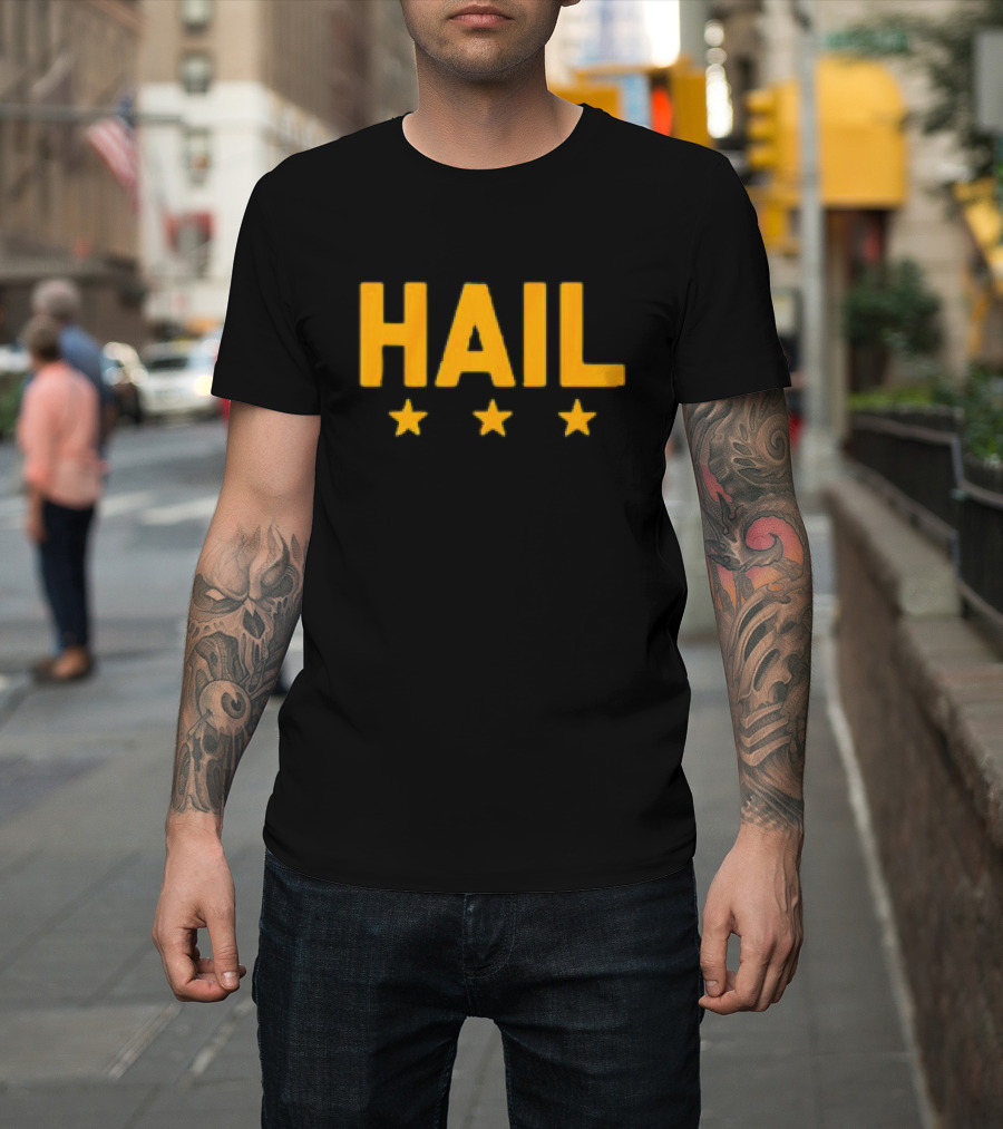 Hail Washington, D.C. Football Stars Three Yellow Stars T-Shirt