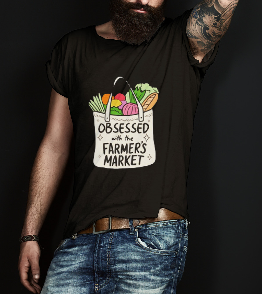 Obsessed With The Farmer’s Market Vegetables Tote Bag T-Shirt