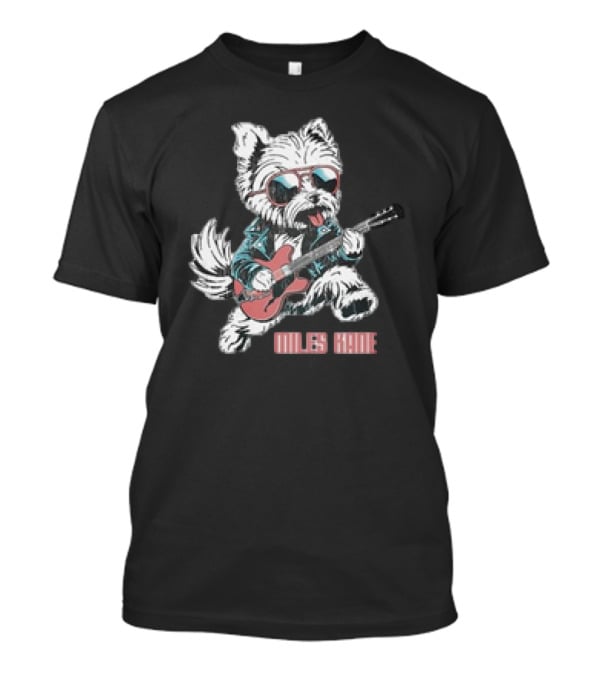 Miles Kane Dog With Guitar And Sunglasses T-Shirt
