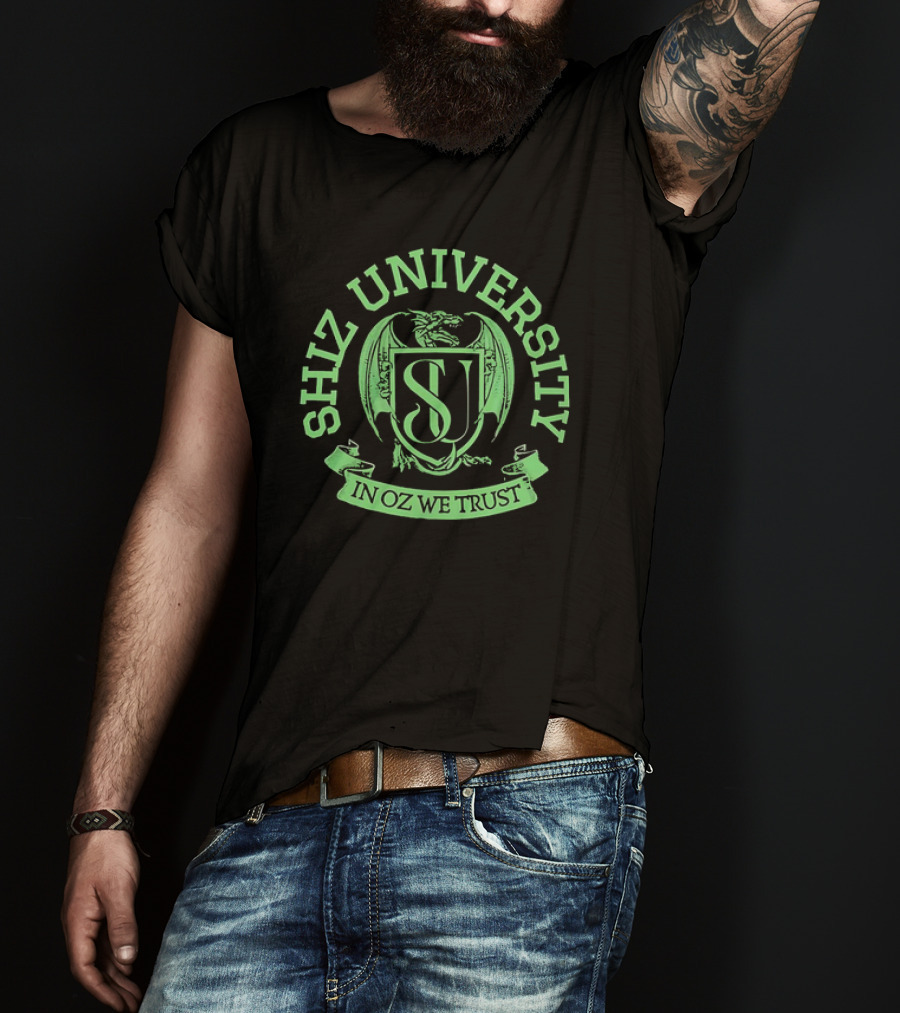 Shiz University In Oz We Trust Dragon Emblem T-Shirt
