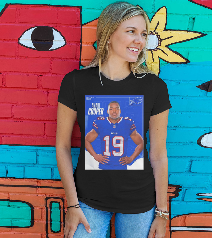 Amari Cooper Buffalo Bills NFL Football Player Card T-Shirt