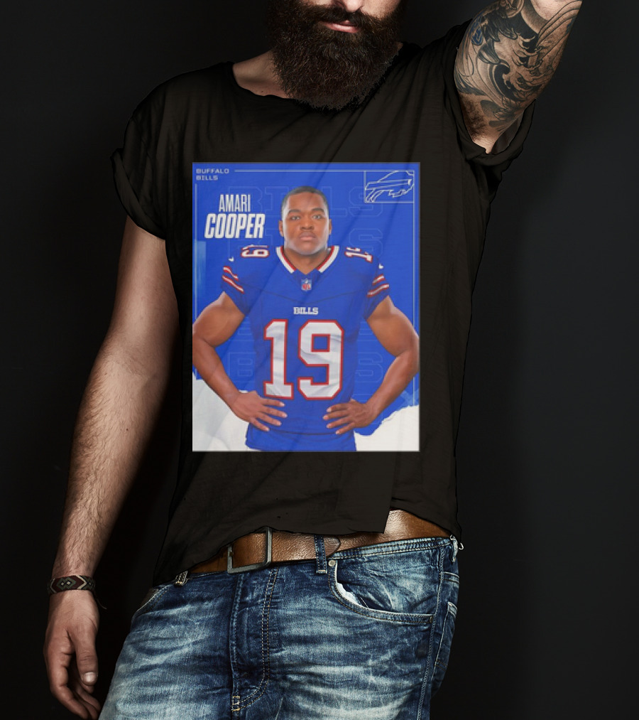 Amari Cooper Buffalo Bills NFL Football Player Card T-Shirt