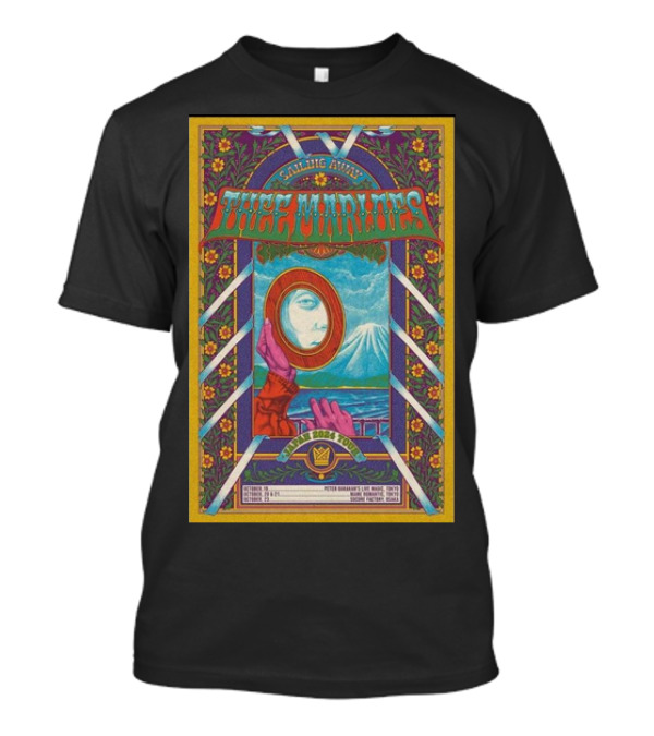 Thee Marloes Sailing Away Japan 2024 Tour Poster Mt. Fuji Psychedelic T-Shirt