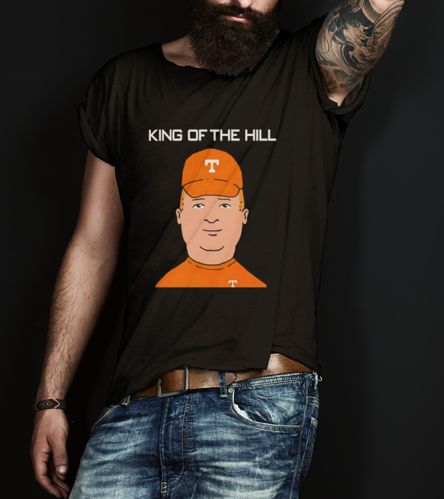 Tennessee Volunteers King Of The Hill T Logo Cartoon T-Shirt