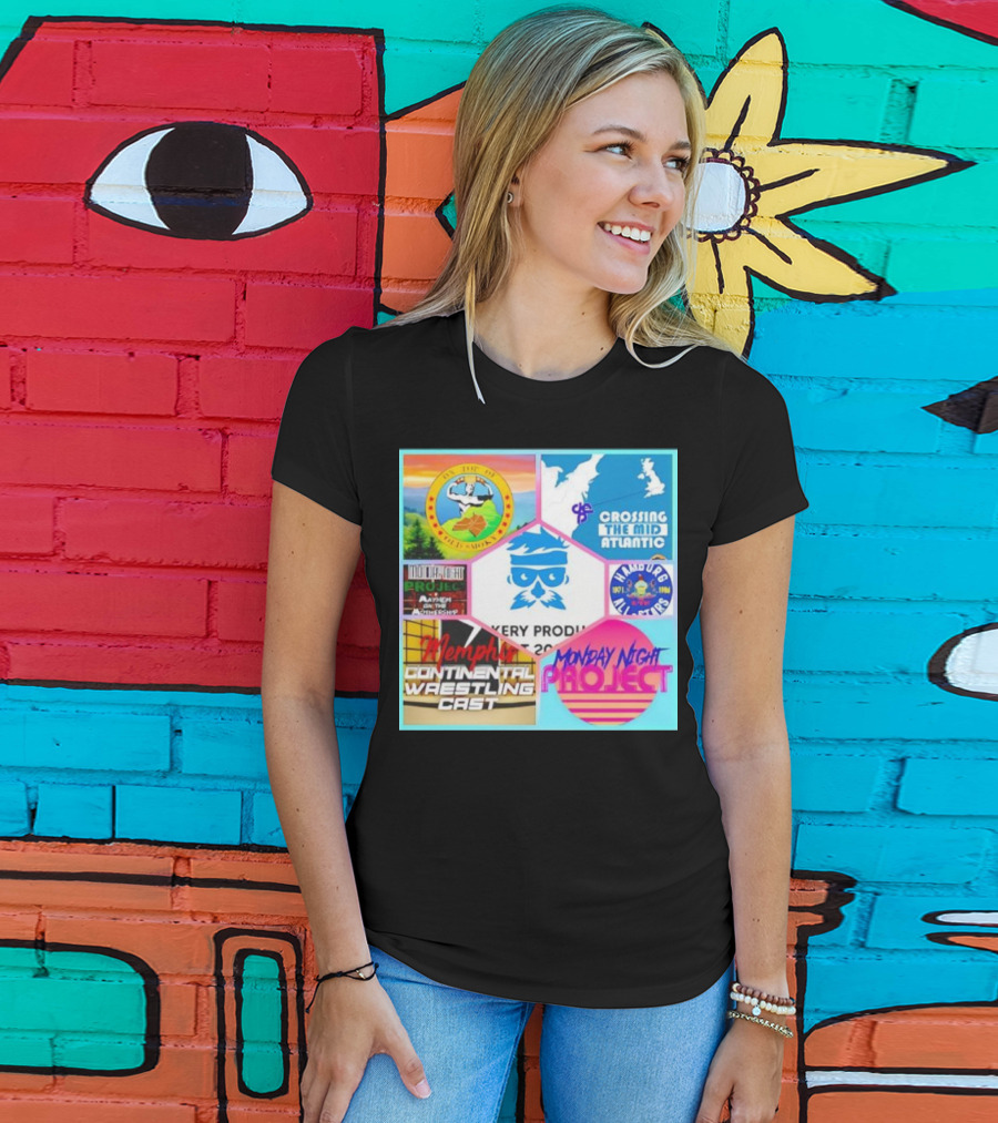 Memphis Continental Wrestling Cast Monday Night Project Crossing The Mid Atlantic T-Shirt