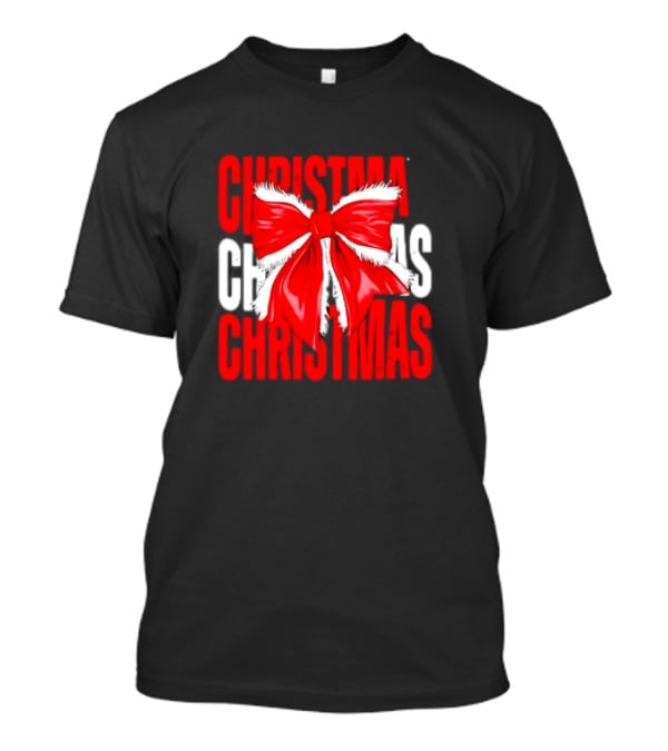 Christmas Santa Claus Bow T-Shirt