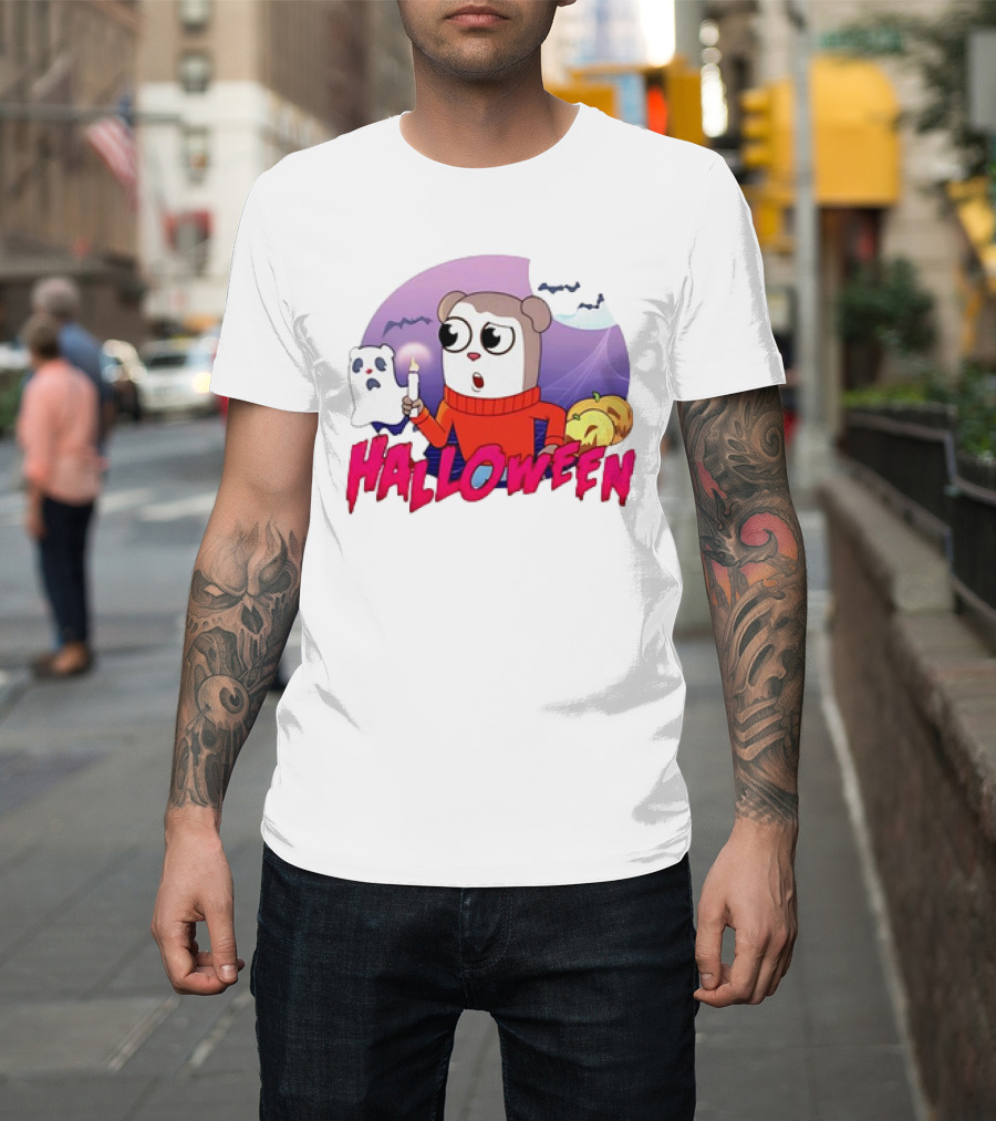 Jimmy Halloween Max Design Pro Ghost Candle Pumpkin T-Shirt