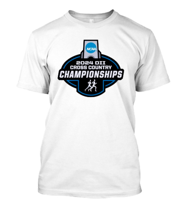 NCAA 2024 DII Cross Country Championships Badge With Running Figures T-Shirt