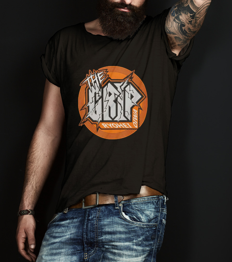 The Grip Ryohei Oiwa Iconic Text With Orange Circle T-Shirt