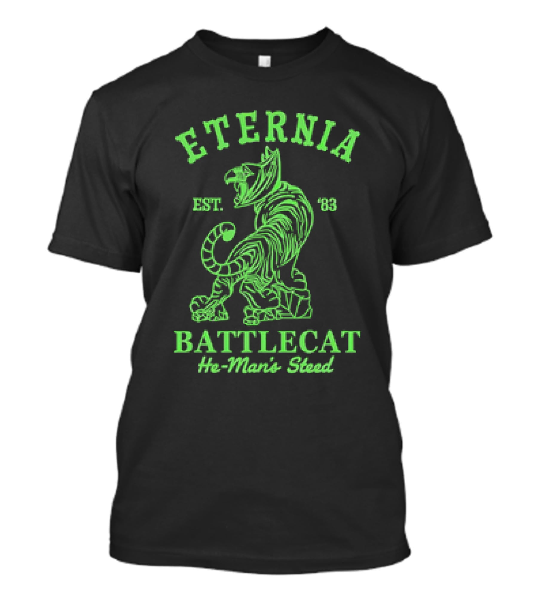 Eternia Battlecat He-Man's Steed Est. '83 Retro 1980 Toy T-Shirt