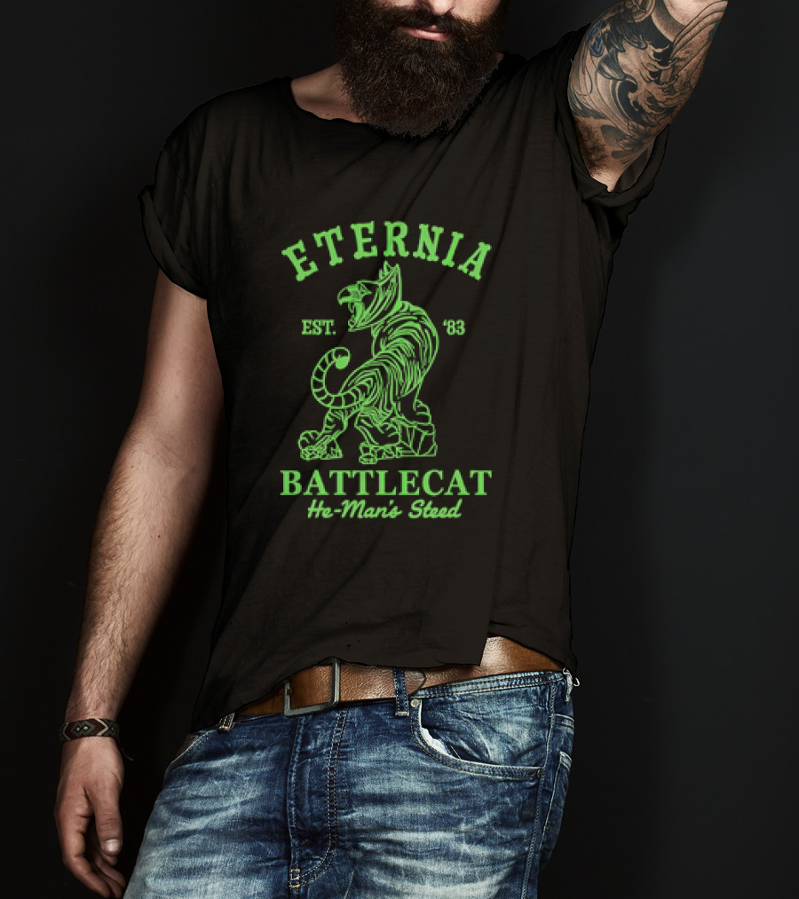 Eternia Battlecat He-Man's Steed Est. '83 Retro 1980 Toy T-Shirt