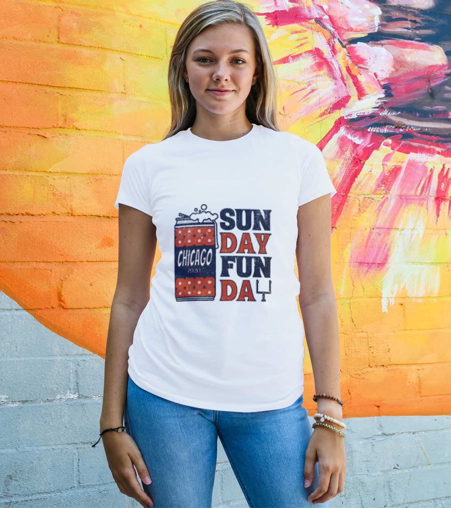 Chicago Sunday Fun Day 1923 Football Can T-Shirt