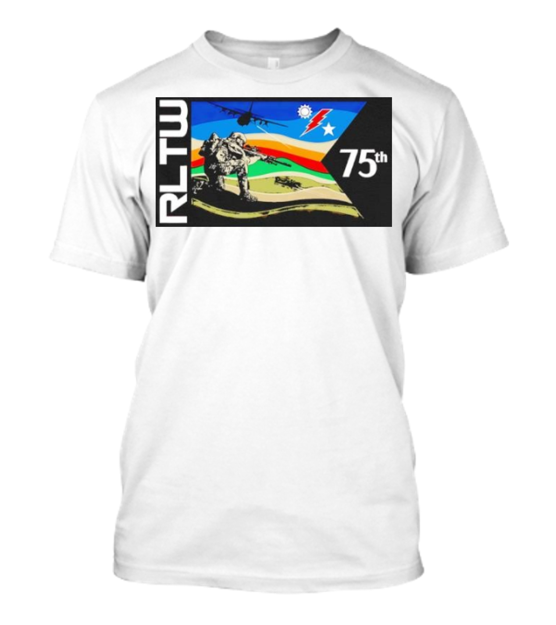 RLTW RGR Violence Guidon 75th Airborne Soldier Tactical Ops T-Shirt