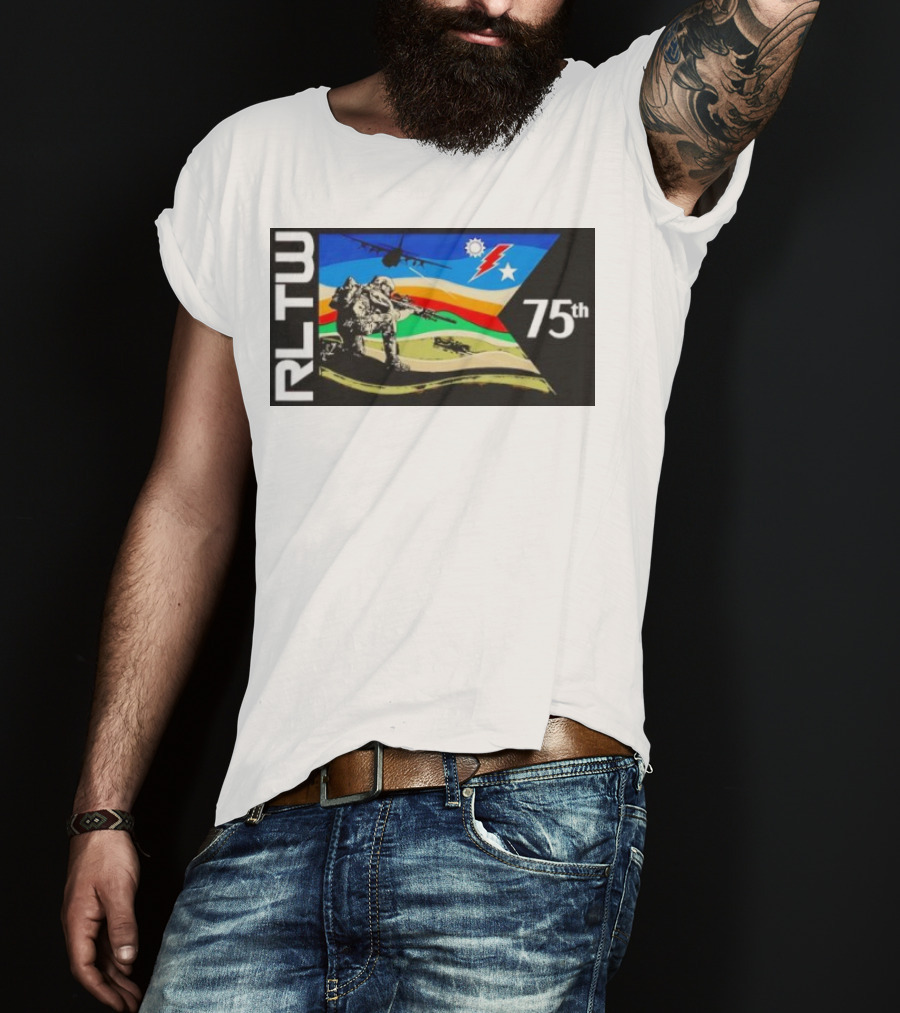 RLTW RGR Violence Guidon 75th Airborne Soldier Tactical Ops T-Shirt