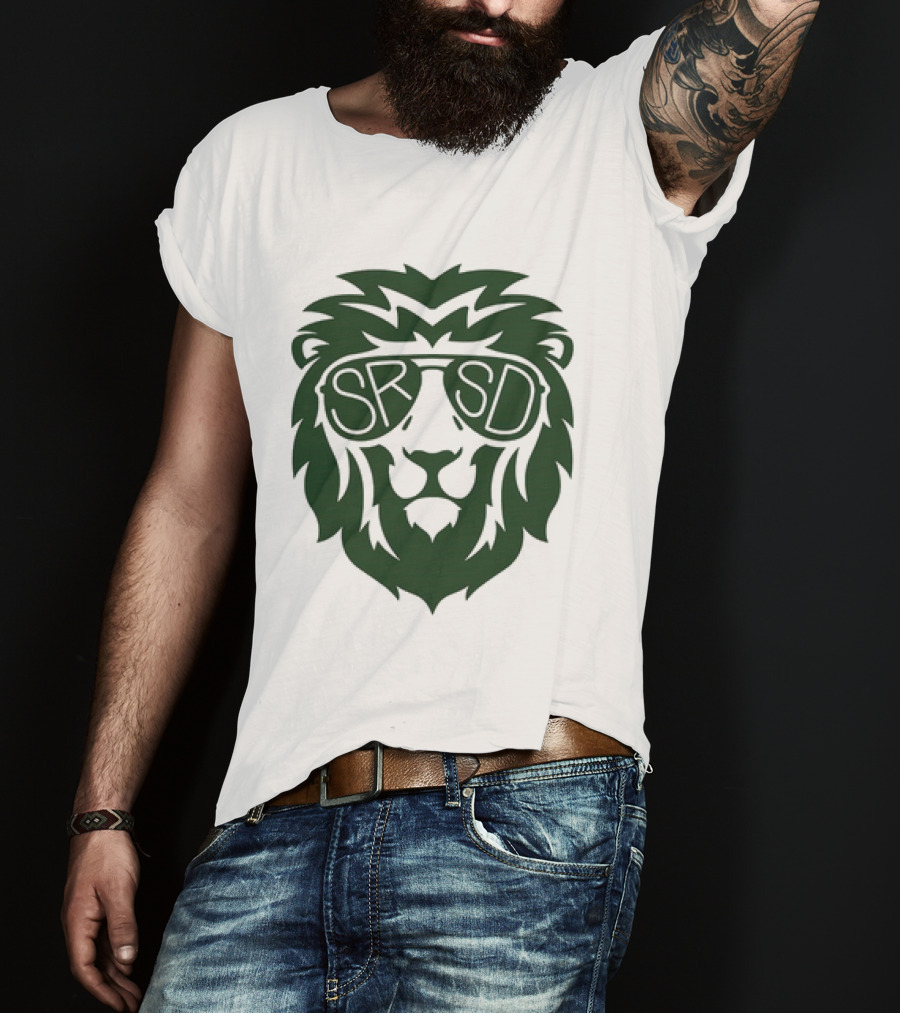 SRSD St. Rita Lion Mascot In Sunglasses T-Shirt