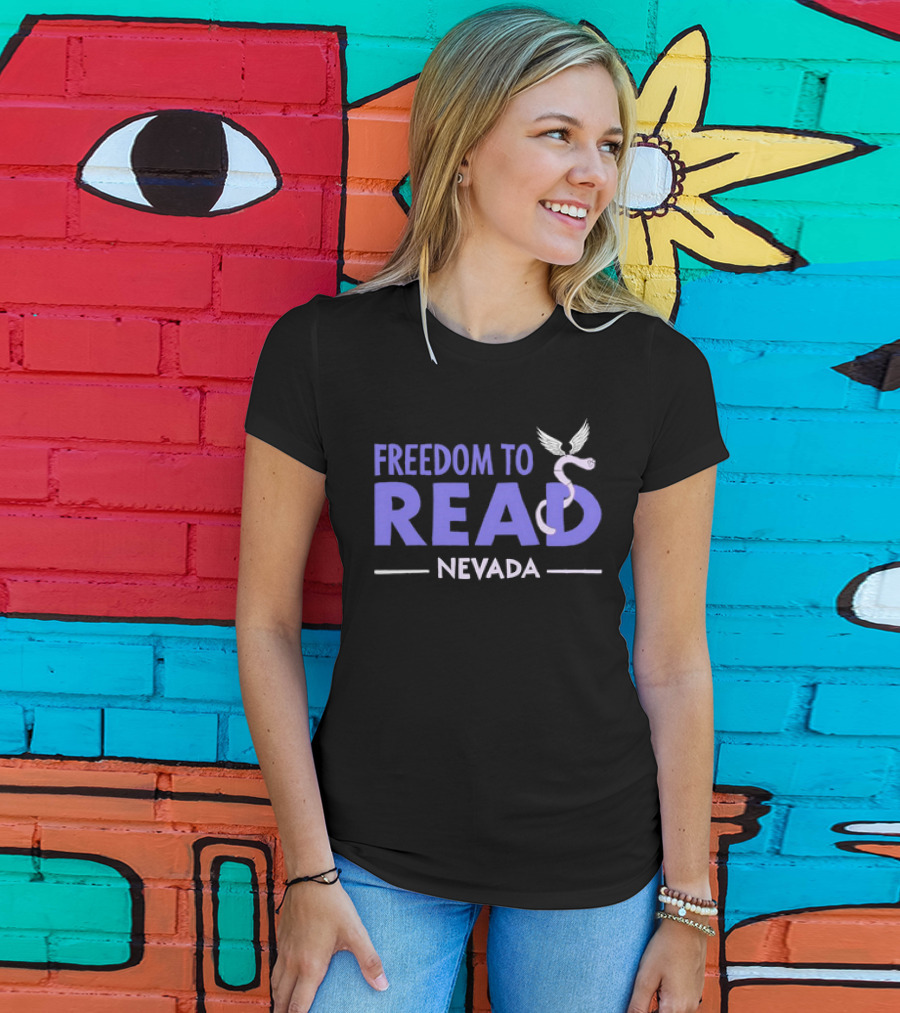Freedom To Read Nevada Serpent With Wings T-Shirt