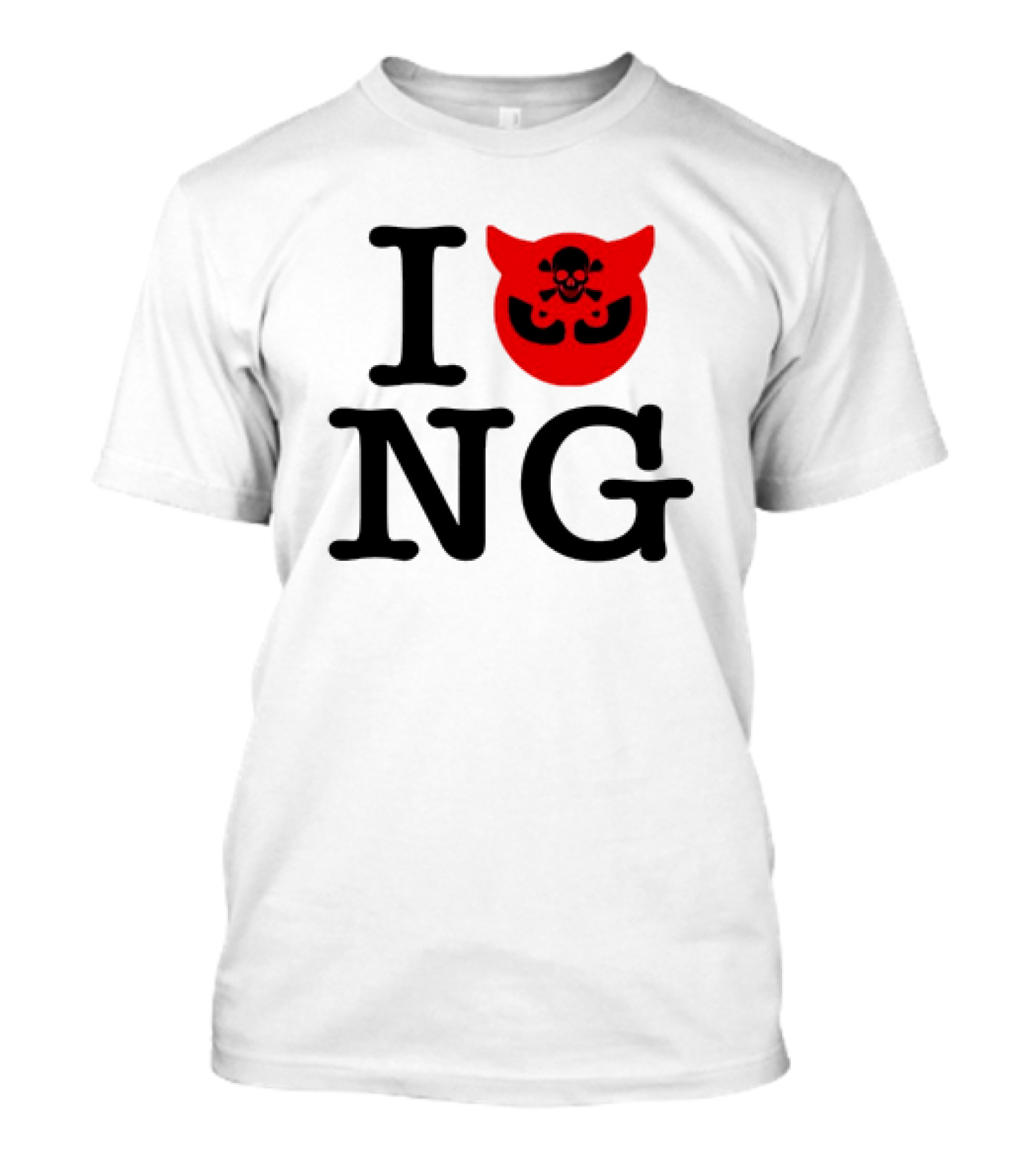 I Love NG Skull Emblem T-Shirt