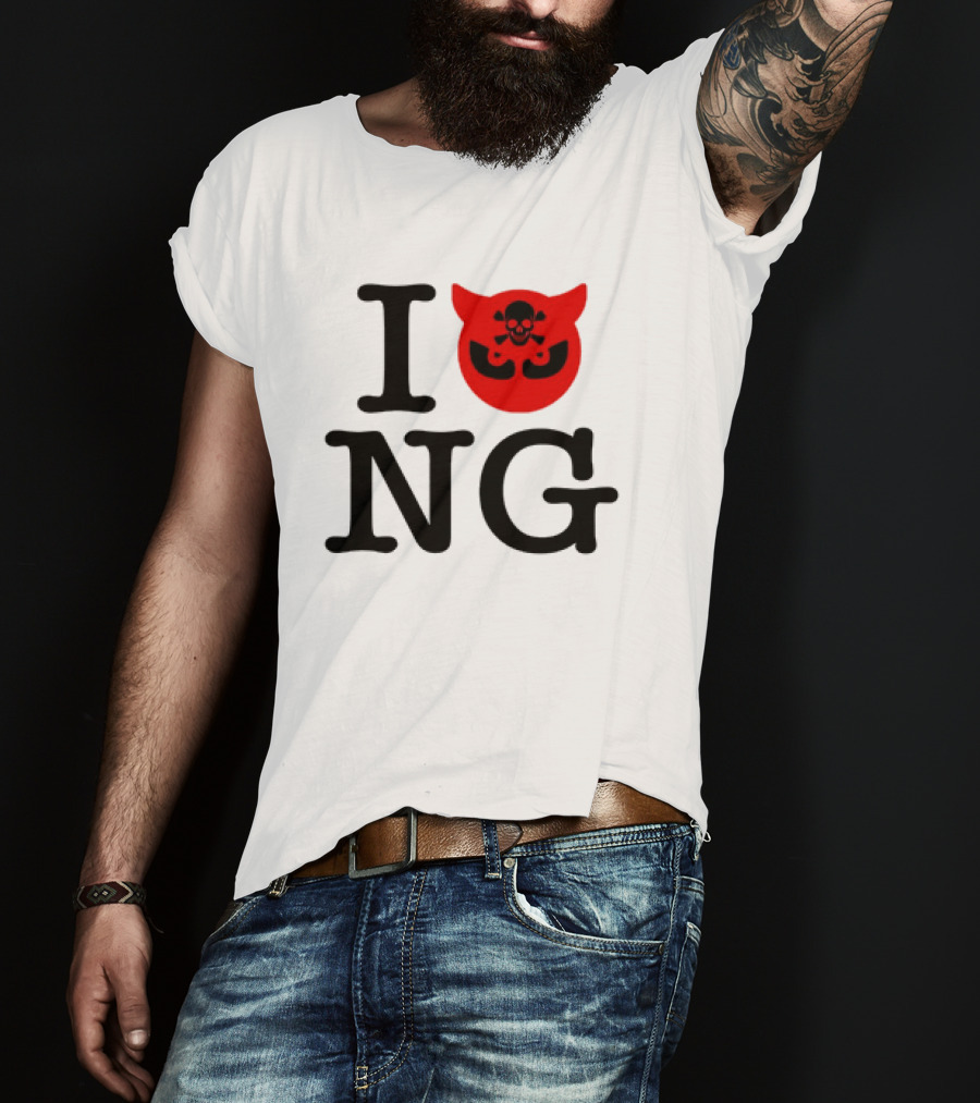 I Love NG Skull Emblem T-Shirt