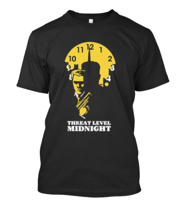 Threat Level Midnight The Office Clock Face T-Shirt