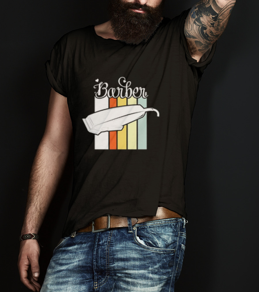 Barber Clippers Retro T-Shirt