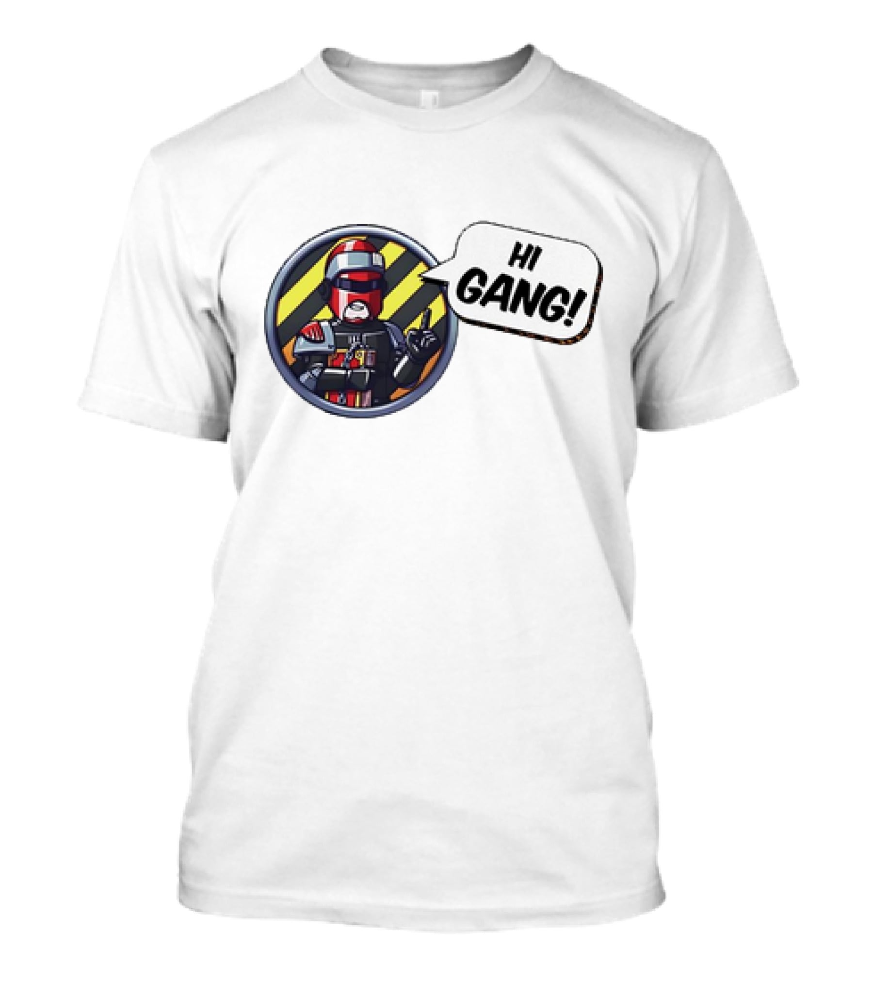 Arbitor Ian Hi Gang Iconic Armor Speech Bubble T-Shirt