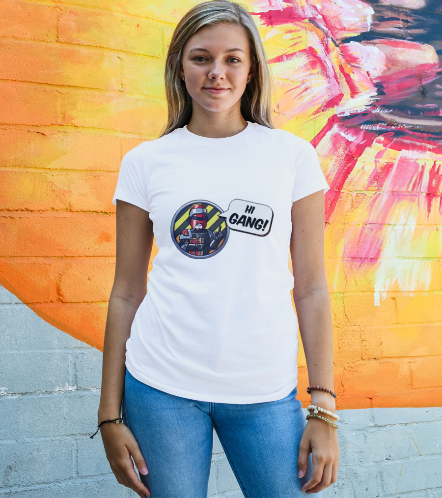 Arbitor Ian Hi Gang Iconic Armor Speech Bubble T-Shirt