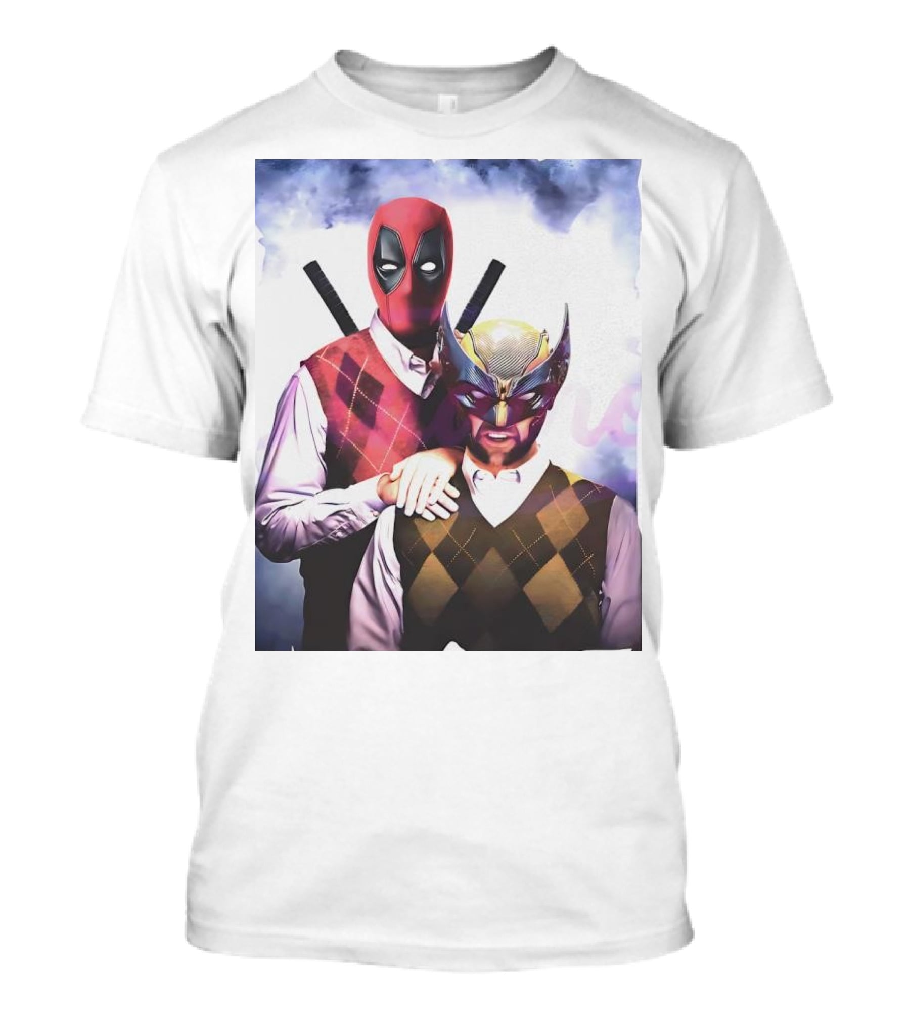 Retro Deadpool And Wolverine Step Brothers Iconic Parody Image T-Shirt