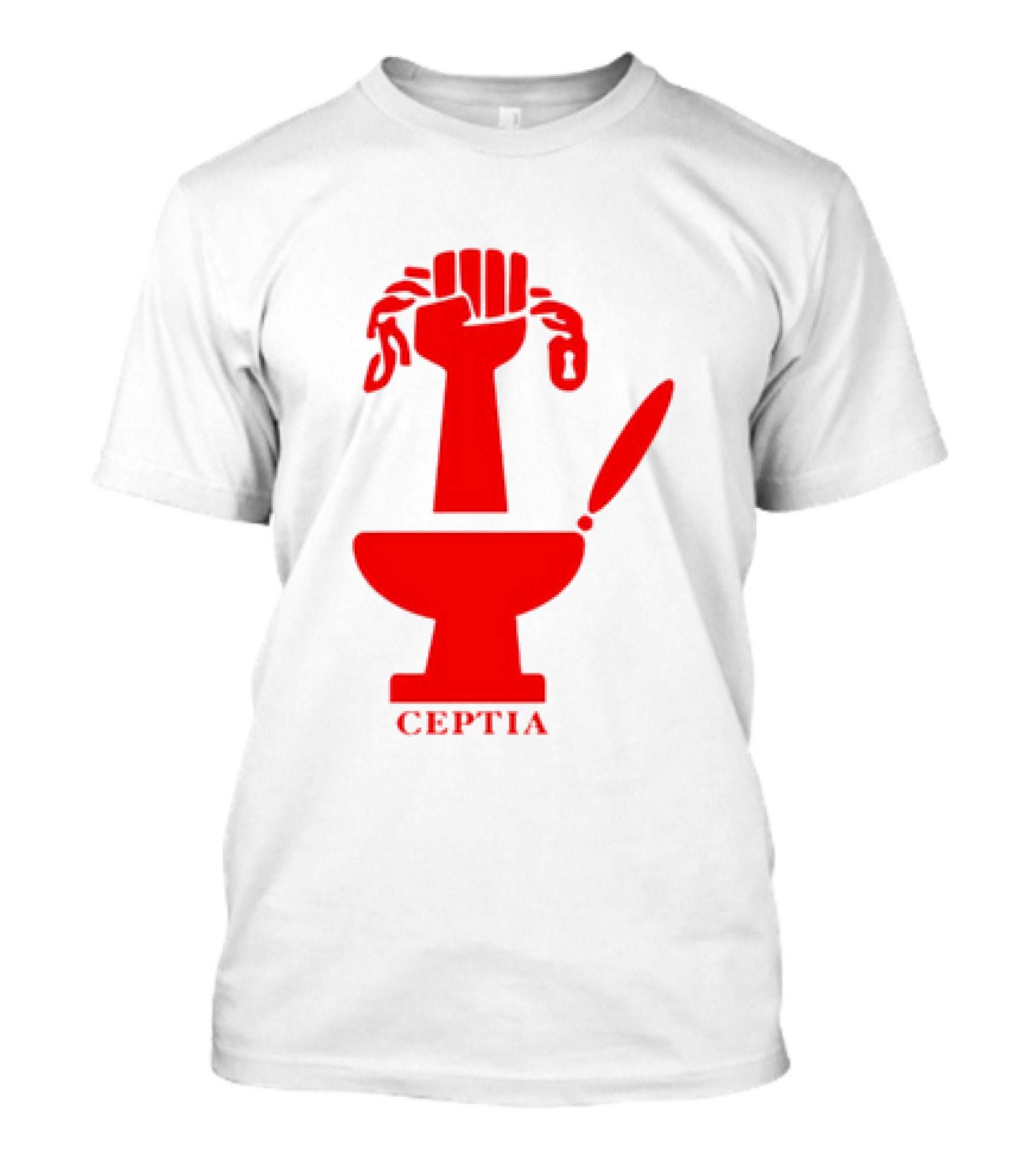 CEPTIA Committee To End Pay Toilets In America Red Fist And Toilet T-Shirt