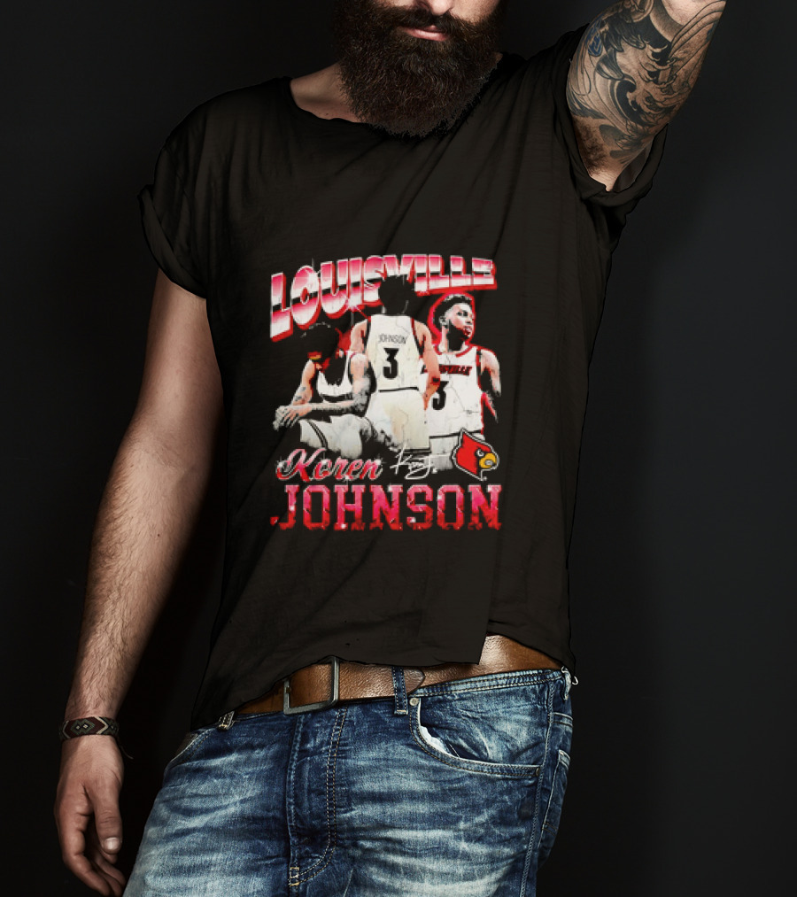 Louisville Cardinals Koren Johnson Basketball T-Shirt