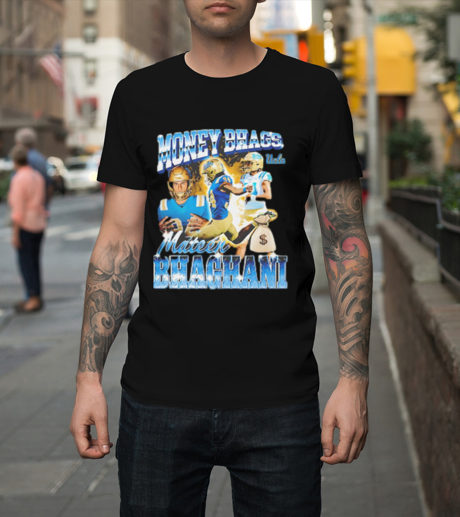 Money Bhags Mateen Bhaghani UCLA Football T-Shirt