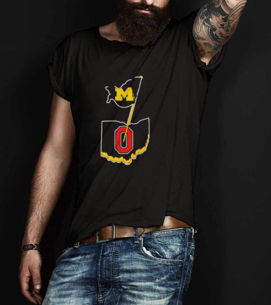 Michigan M Flag Ohio Map O Premium T-Shirt