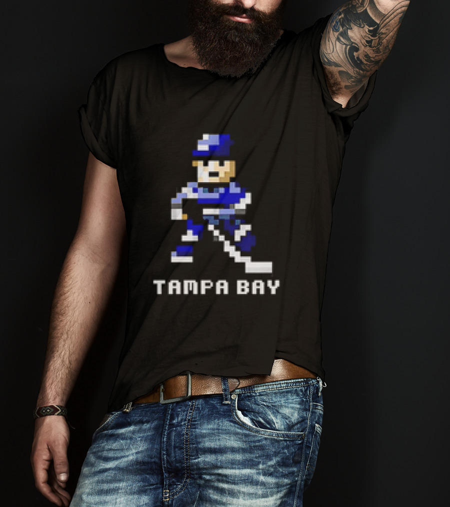 Tampa Bay 8 Bit Hockey Player T-Shirt