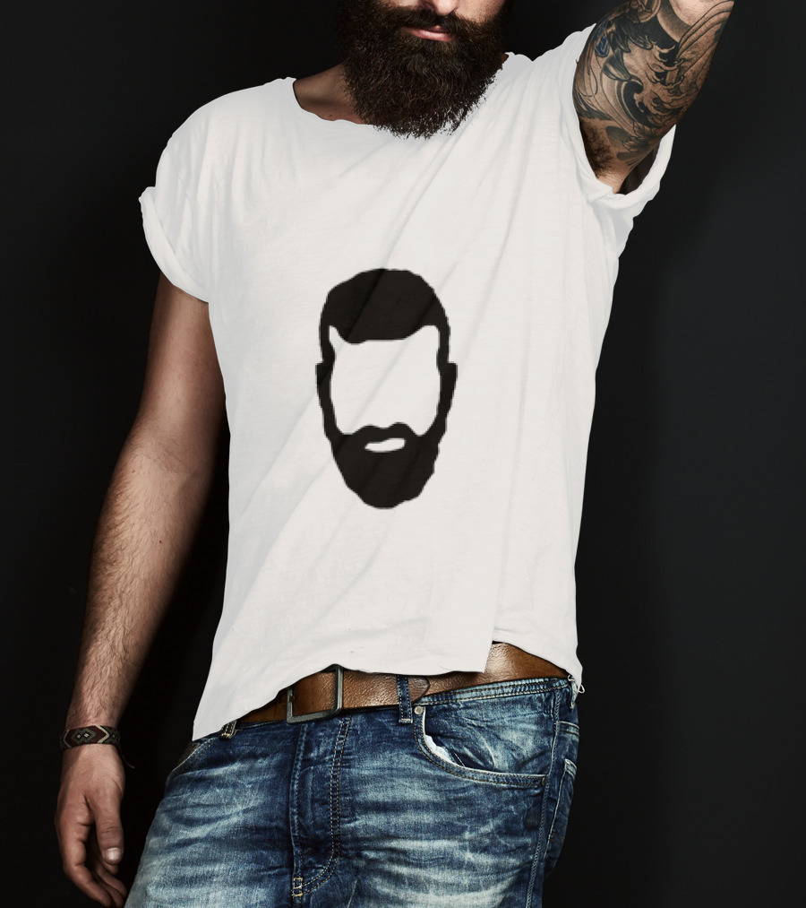 Hauss Beard Silhouette Marc Hauss Face T-Shirt