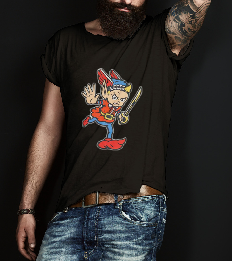 Cleveland Browns Elf Mascot NFL Character T-Shirt