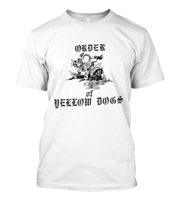 Order Of Yellow Dogs Dog Water Splash Scene T-Shirt