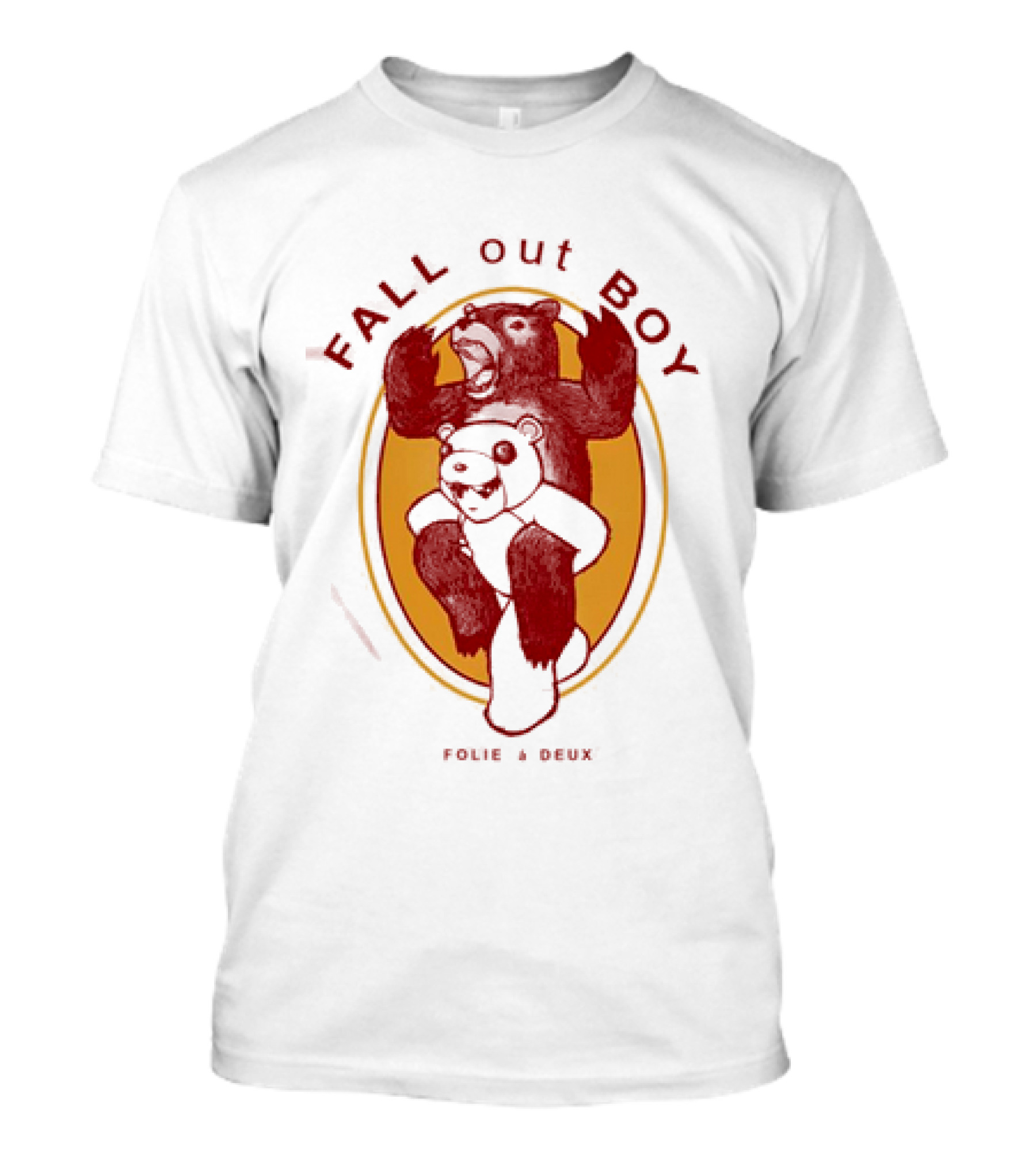FALL OUT BOY FOLIE À DEUX Bear And Panda T-Shirt