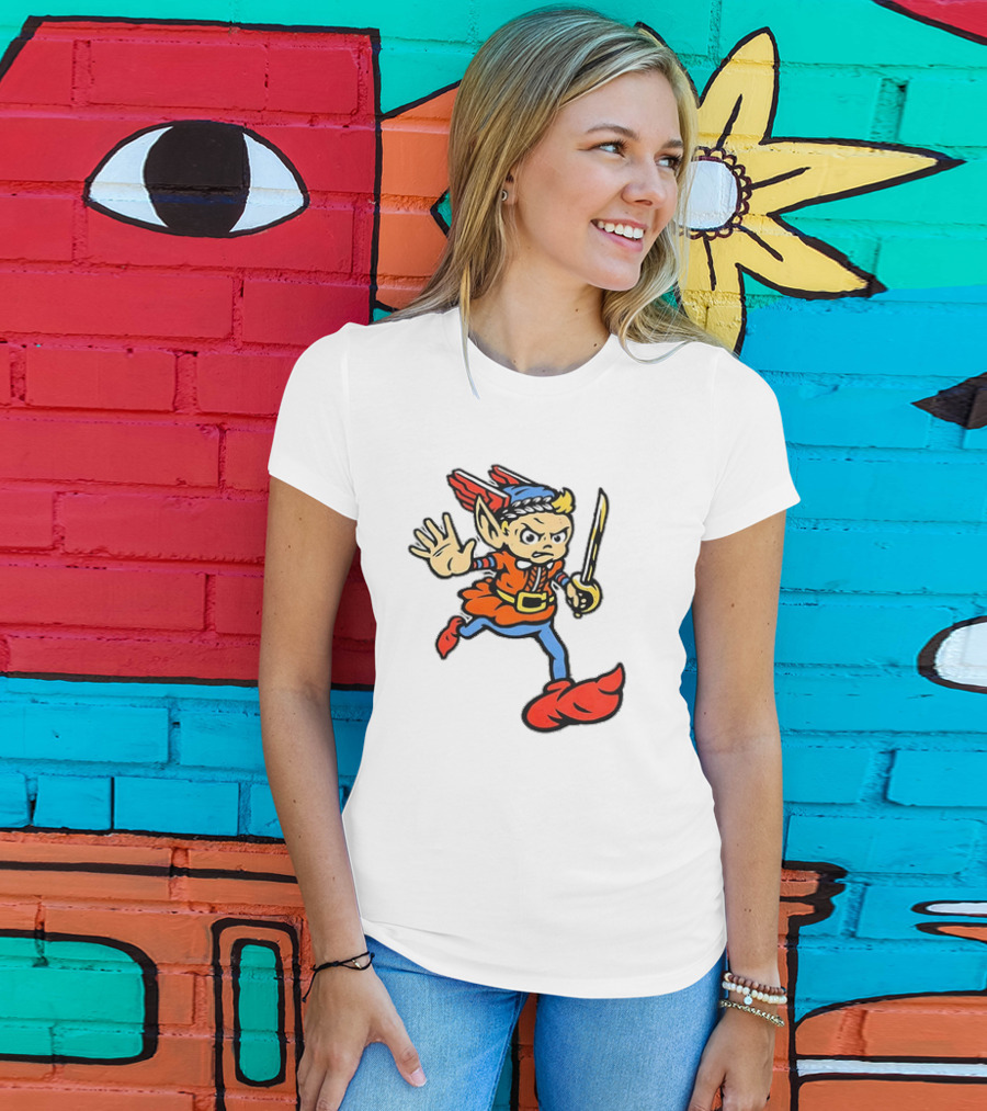 Cleveland Guardians Cartoon Baseball Mascot T-Shirt