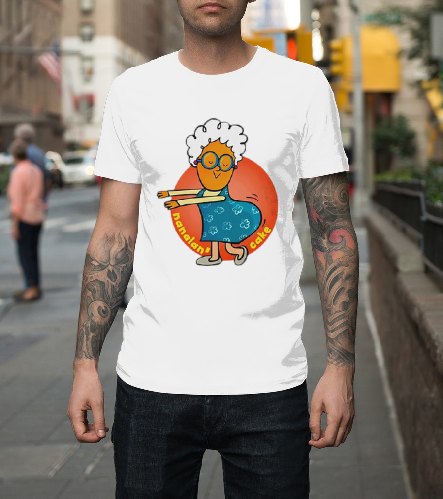 Nanalan Nana Cake Dancing Granny Character T-Shirt