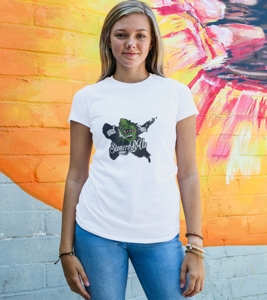 Stoners R Us Smoke Weed Leaf Character T-Shirt