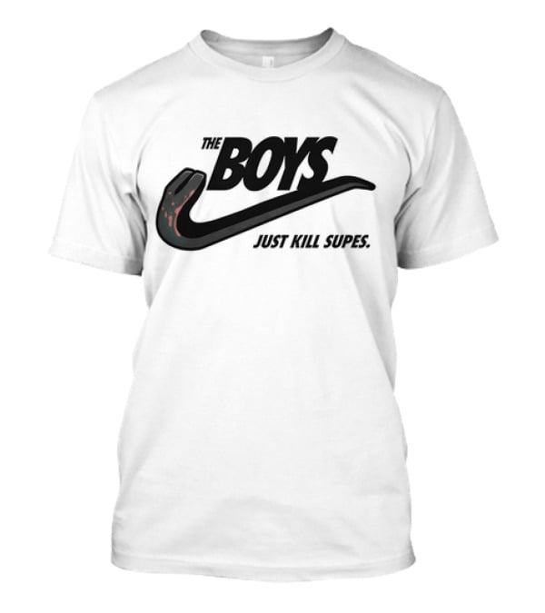 The Boys Just Kill Supes Snake Swoosh T-Shirt